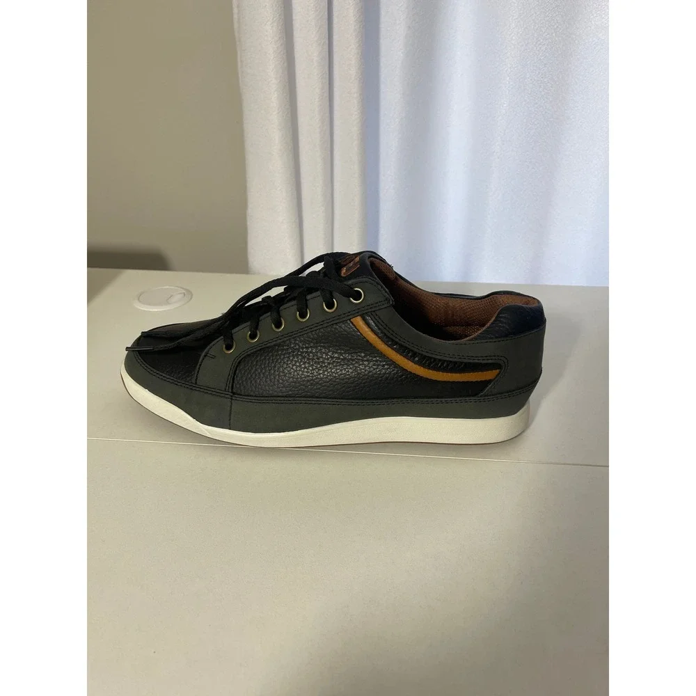 FootJoy Contour Casual Men's Golf Shoes Black Charcoal Leather Spikeless 54363